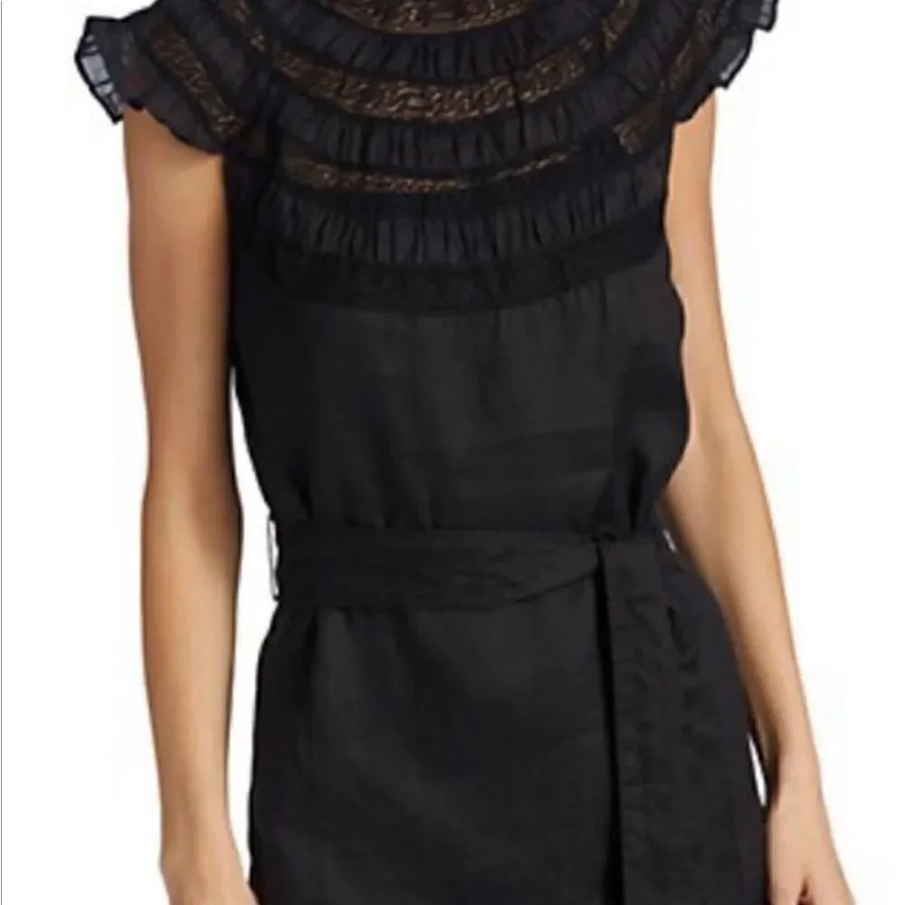 Frame Lace Inset Mini Dress Large NWT $258 - Picture 4 of 11